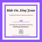 RIDE ON, KING JESUS piano sheet music cover